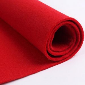 180gsm Red Polyester Felt Fabric