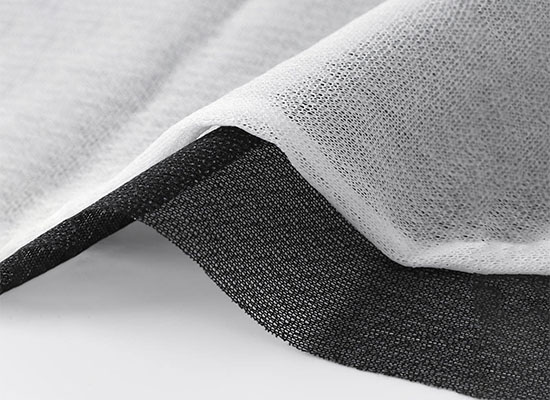 white lightweight knit interfacing