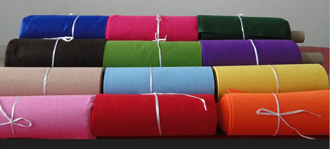 Needle punched non woven polyester felt