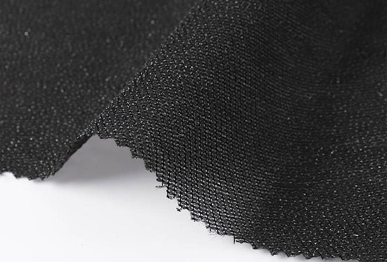 black fusible tricot interfacing