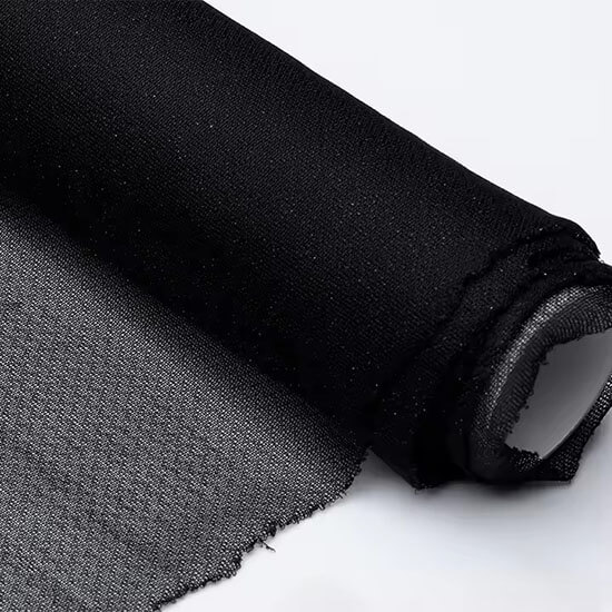 black stretch fusible interfacing