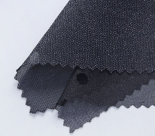 black elastic circular knitted interlining