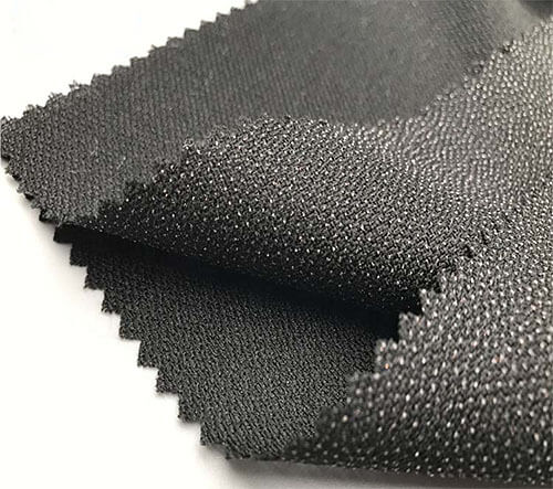 black woven fusible interlining