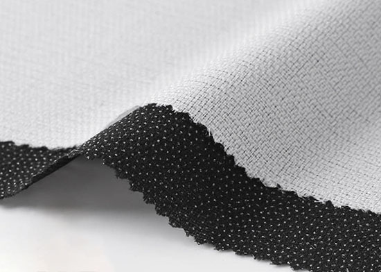 black woven fusible interfacing