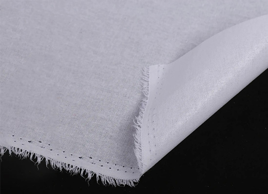 white woven fusible interfacing