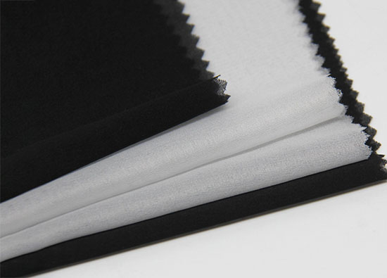 black lightweight woven fusible interfacing