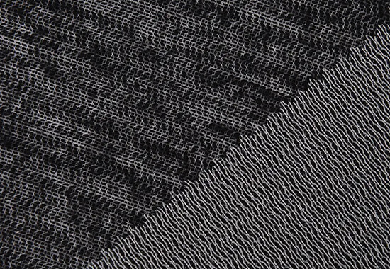 black fusible weft knit interfacing