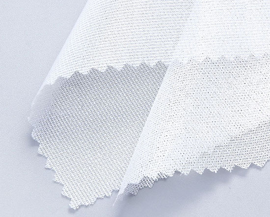 white fusi knit tricot fusible interfacing