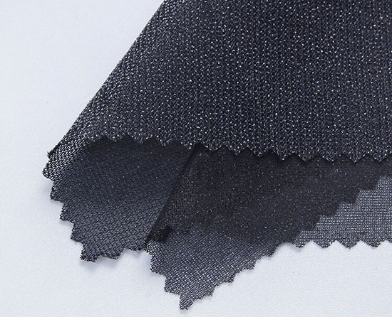 black fusi knit tricot fusible interfacing
