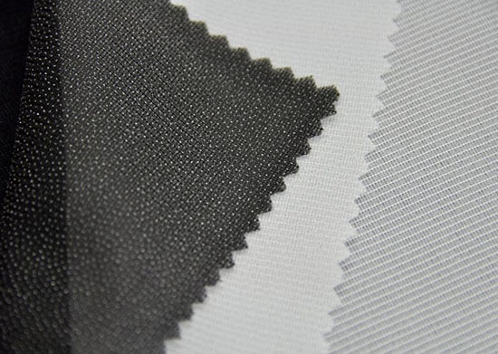 black tricot fusible interlining