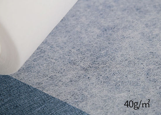 40g PES iron on double sided interfacing