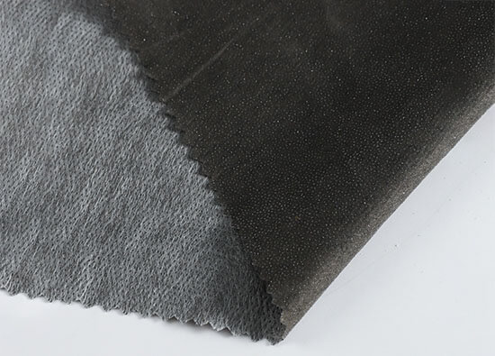 black iron on stretch interfacing