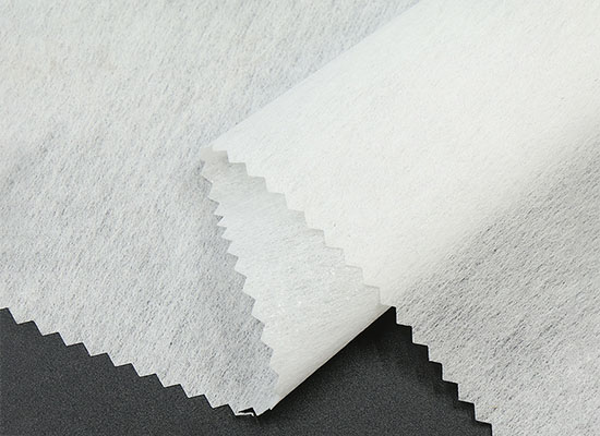 white medium weight non woven fusible interfacing